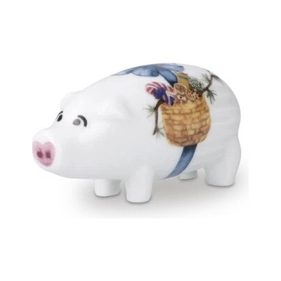 Vánoční porcelánová dekorace Hammershoi Prasátko Kähler