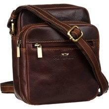 Pánska kožená crossbody taška KT184 hnedá