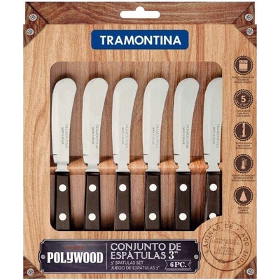 Tramontina POLYWOOD Set nožov na maslo 6 ks hnedý