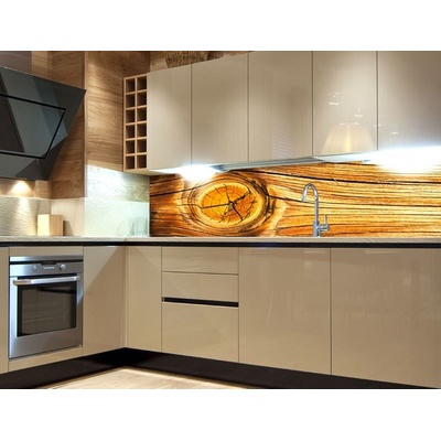 Dimex KI260-061 Samolepící fototapeta do kuchyně Wood Knot rozměry 260 x 60 cm