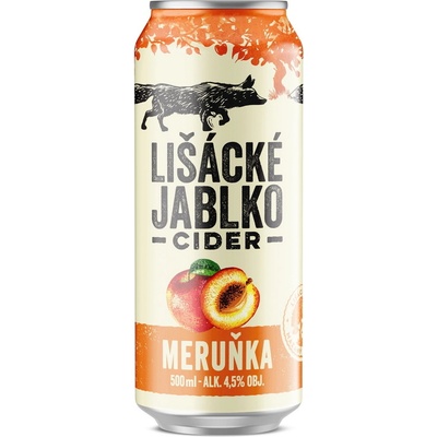 Lišácké jablko cider meruňka 6 x 0,5 l (plech) – Hledejceny.cz