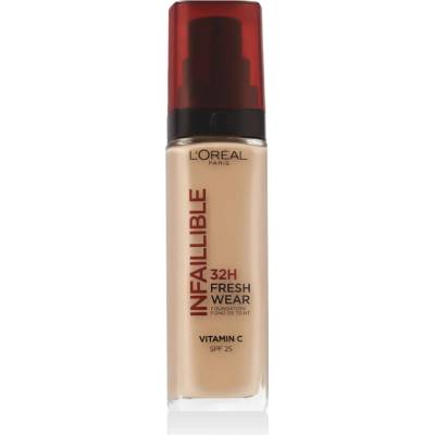 L’Oréal Paris Infaillible 32H Fresh Wear dlhotrvajúci tekutý make-up Cool Rose 30 ml