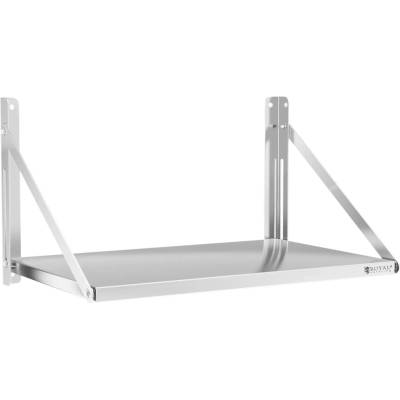 Royal Catering Nástenná polica - sklopná - 80 x 45 cm - 40 kg | RC-BFWS8045