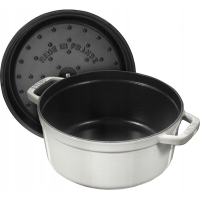 Staub Litinový hrnec s poklicí Cocotte, bílý lanýž, 26 cm / 5,2 l 1003441