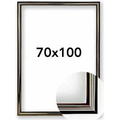 BFHM Fotorámeček BF Rozměr: 70 x 100 cm, Barva: Zlatý proužek, Typ zasklení: Plexi