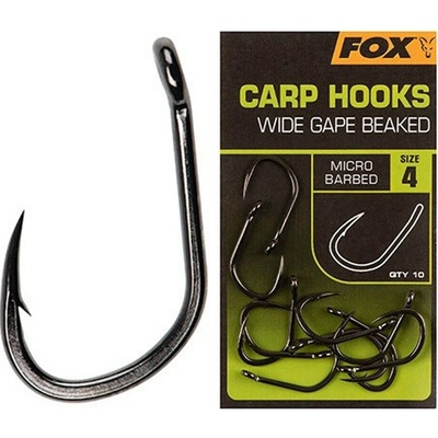Fox Carp Hooks Wide Gape vel.4 10 ks