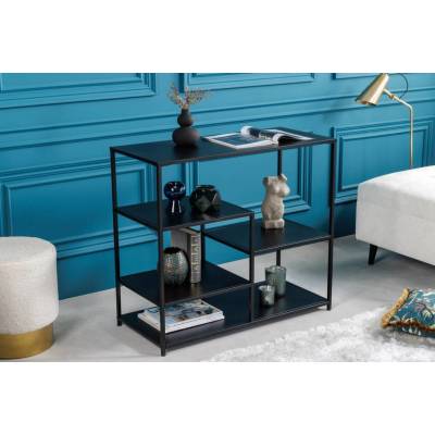 LuxD Dizajnový regál Damaris 90 cm čierny