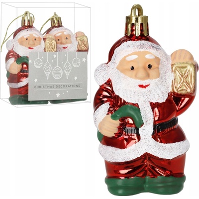 Springos CA1324 VIANOČNÁ OZDOBKA SANTA 8 CM 2 KS.