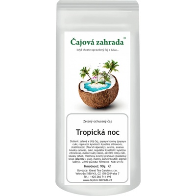 Čajová zahrada Tropická noc zelený ochucený čaj 90 g