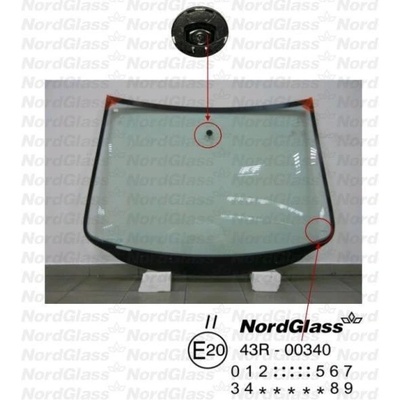 NordGlass Čelní sklo - zelené [01/00-] ASNG 3550AGNV2P