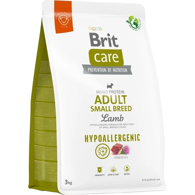Brit Care Dog Hypoallergenic Adult Small Breed Lamb 3 kg