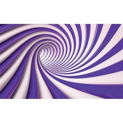 Preinterier FT2192 Fototapeta na stenu Špirálový fialový tunel - 3D vlies 152cm x 104cm