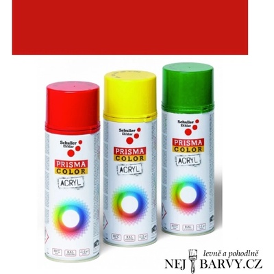 Schuller Prisma Color Acryl sprej RAL 3020 dopravní červená 400 ml