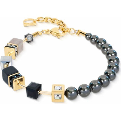 COEUR DE LION GeoCUBE Precious Fusion Pearls Anthracite Glow 5086/30-1216