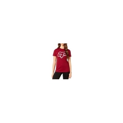 Fox Certain SS Crew Tee Dark Red