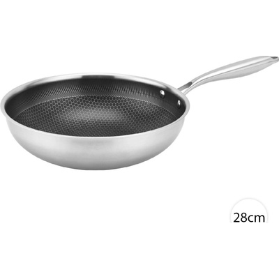 BRATmaxx Panvica WOK s voštinovým povrchom 28cm, 4vrstvy 16541