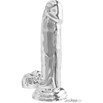 ToyJoy Get Real Clear Dildo with Balls 7 Inch