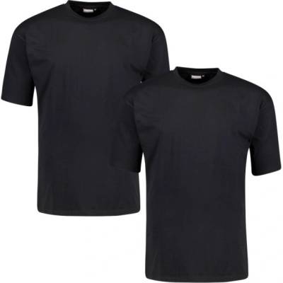ADAMO tričko pánské 129420 balení 2ks comfort fit černá 7XL