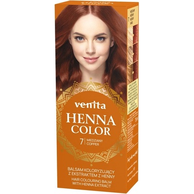 Venita Henna Color barvící balzám na vlasy 7 Cooper 75 ml