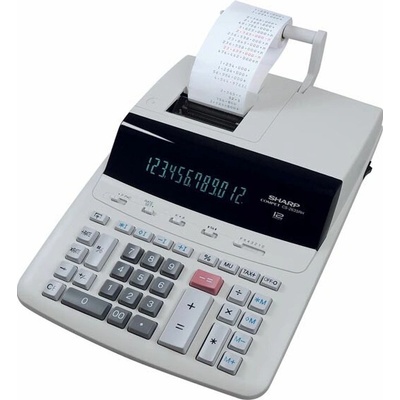 Sharp SH-CS2635LW, bílá, stolní s tiskem, dvanáctimístná