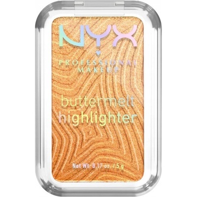 NYX Professional Make-up Jednotlivý lisovaný rozjasňovač AB zlatý 0,11 g