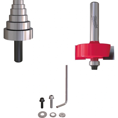 Milwaukee Nastavitelné falcovací frézy - Rtr B. S8 Rebater 34.9/0-12.7mm - 1 pc