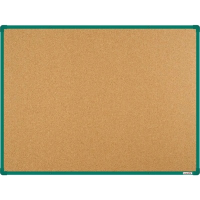 VMS VISION Korková nástěnka boardOK se zeleným rámem 1200 x 900