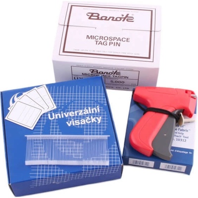 Sada splintovací kleště Dennison Fine, splinty, visačky 40*50mm