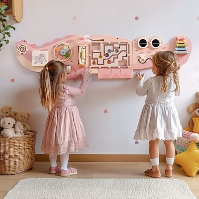 Derrson montessori board Krokodýl růžový