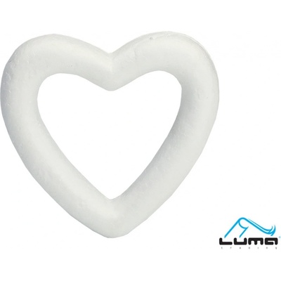 Luma Srdce polystyrenové obrys 110 mm bílá – Hledejceny.cz