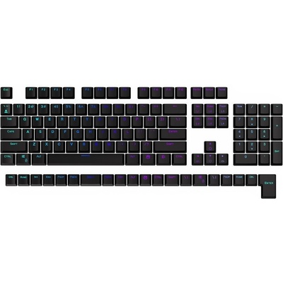 Endorfy PBT Double shot 124 ks čierne EY0E001