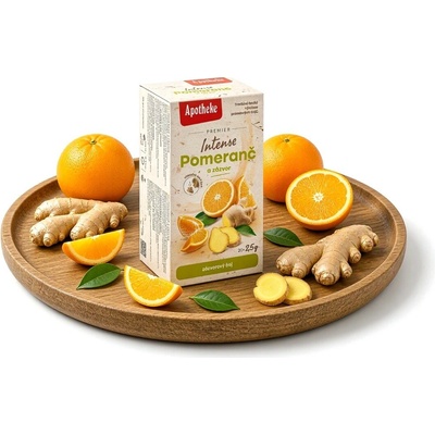 APOTHEKE čaj pomeranč a zázvor Intense 20 x 2,5 g