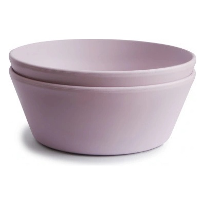 Mushie okrúhla miska Soft Lilac 2 ks 430 ml