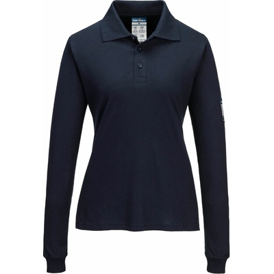 Portwest FR758 Modaflame Knit Multinorm Nehorľavá dámska polokošeľa s dlhým rukávom námornícka modrá 2XL