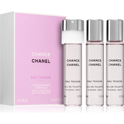 Chanel Chance Eau Tendre toaletní voda dámská 3 x 20 ml