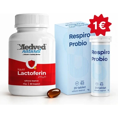 Medveď natural Lactoferin IMUN LIQUID 60 kapsúl