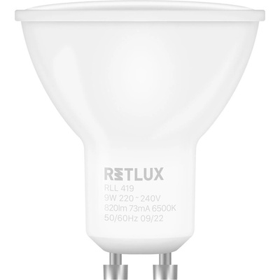 Retlux RLL 419 LED žárovka reflektorová 9W GU10 denní bílá