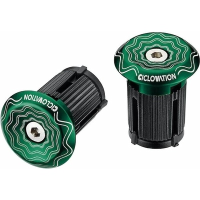 CICLOVATION zátky do řidítek Lock-In Vortex Power Wave zelená – Hledejceny.cz