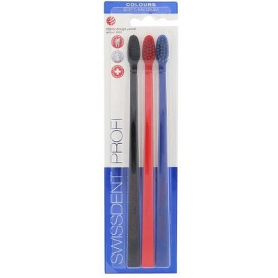 Swissdent Profi Colours Trio soft-medium 3 ks