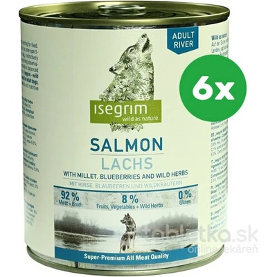 Isegrim Dog Adult Salmon Millet 6 x 800 g