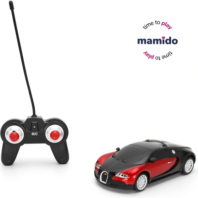 Mamido Bugatti Veyron 16.4 Grand Sport Auto na dálkové ovládání R/C červená 1:24