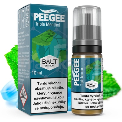 PEEGEE Salt - Trojitý mentol 10 ml 10 mg