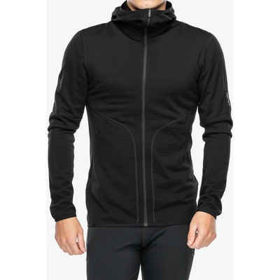 Icebreaker Merino 560 Realfleece Elemental LS Zip Men čierna