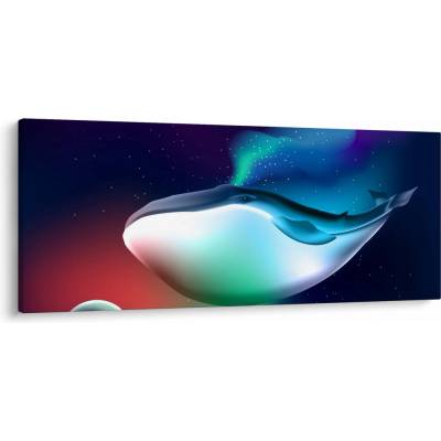 Obraz - Vesmírna veľryba, jednodielne 120x50 cm