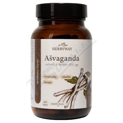 Herbyway Ašvaganda extrakt z kořene 800 mg 90 kapsúl