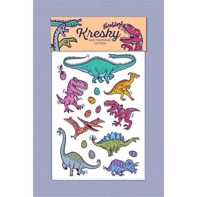 Dočasné tetovačky Kresky Dinosaury
