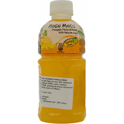 Mogu Mogu Thajský nápoj s ananásovou príchuťou a Nata De Coco Pineapple 320 ml