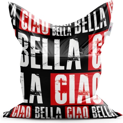 Sablio Sedací vak La Casa de Papel Professor or Bella Ciao motiv 2 150x100 cm