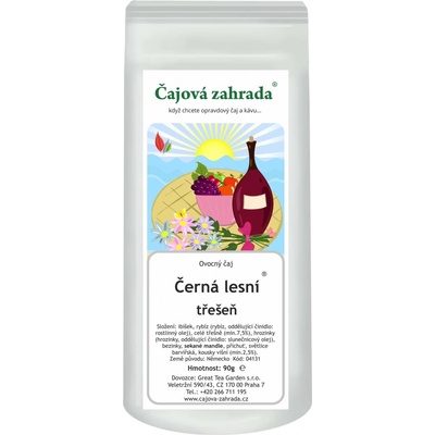 Čajová zahrada Černá lesní třešeň ovocný čaj 90 g