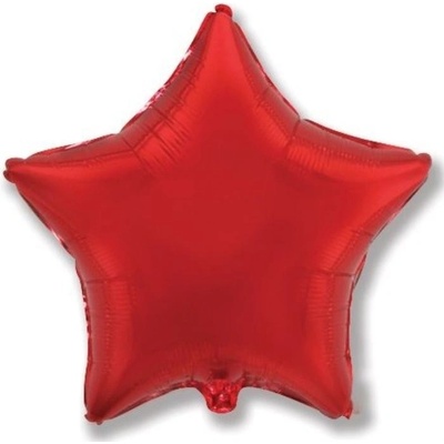 FLEXMETAL Balón foliový 45 cm Hvězda červená